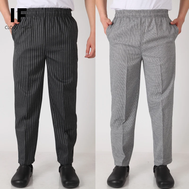 New Chef Service Cook Uniform Chef Pant Black White Striped Restaurant Uniform men's professional clothing chef trousers
New Chef Service Cook Uniform Chef Pant Black White Striped Restaurant Uniform men's professional clothing chef trousers