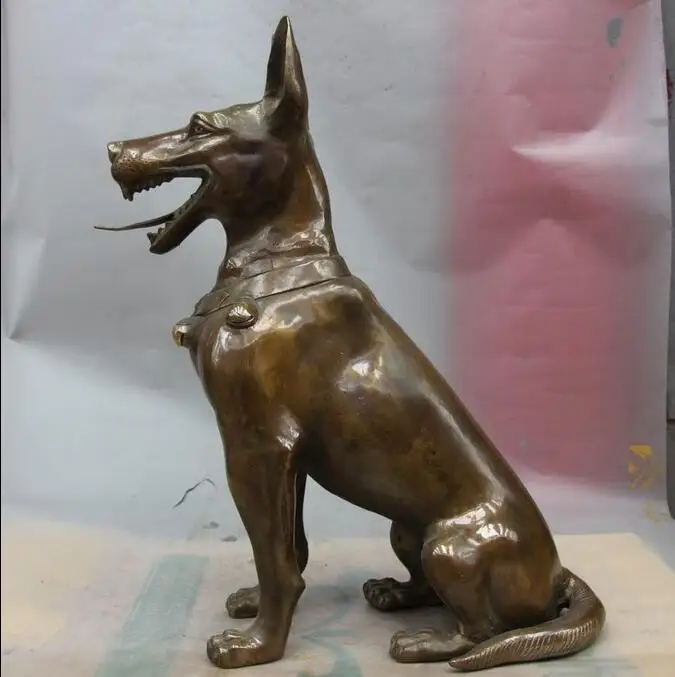 Китайская Бронзовая медная художественная статуя талисмана Зодиак собака
Китайская Бронзовая медная художественная статуя талисмана Зодиак собака