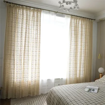 Retro Hollow Bay Window Curtain Light-transparent Crochet Window Curtain Living Room Balcony Home floor-to-ceiling screen Decor
Retro Hollow Bay Window Curtain Light-transparent Crochet Window Curtain Living Room Balcony Home floor-to-ceiling screen Decor