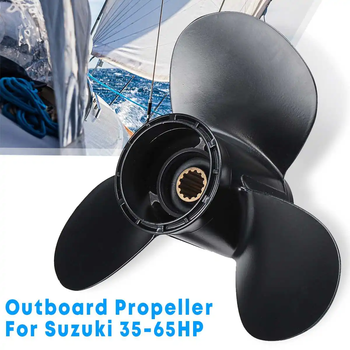 Auzan 11 1/2 x 10 Marine Boat Outboard Propeller For Suzuki 35-65HP 58100-95212-019 Aluminum Alloy 13 Spline Tooth 3 Blades
Auzan 11 1/2 x 10 Marine Boat Outboard Propeller For Suzuki 35-65HP 58100-95212-019 Aluminum Alloy 13 Spline Tooth 3 Blades