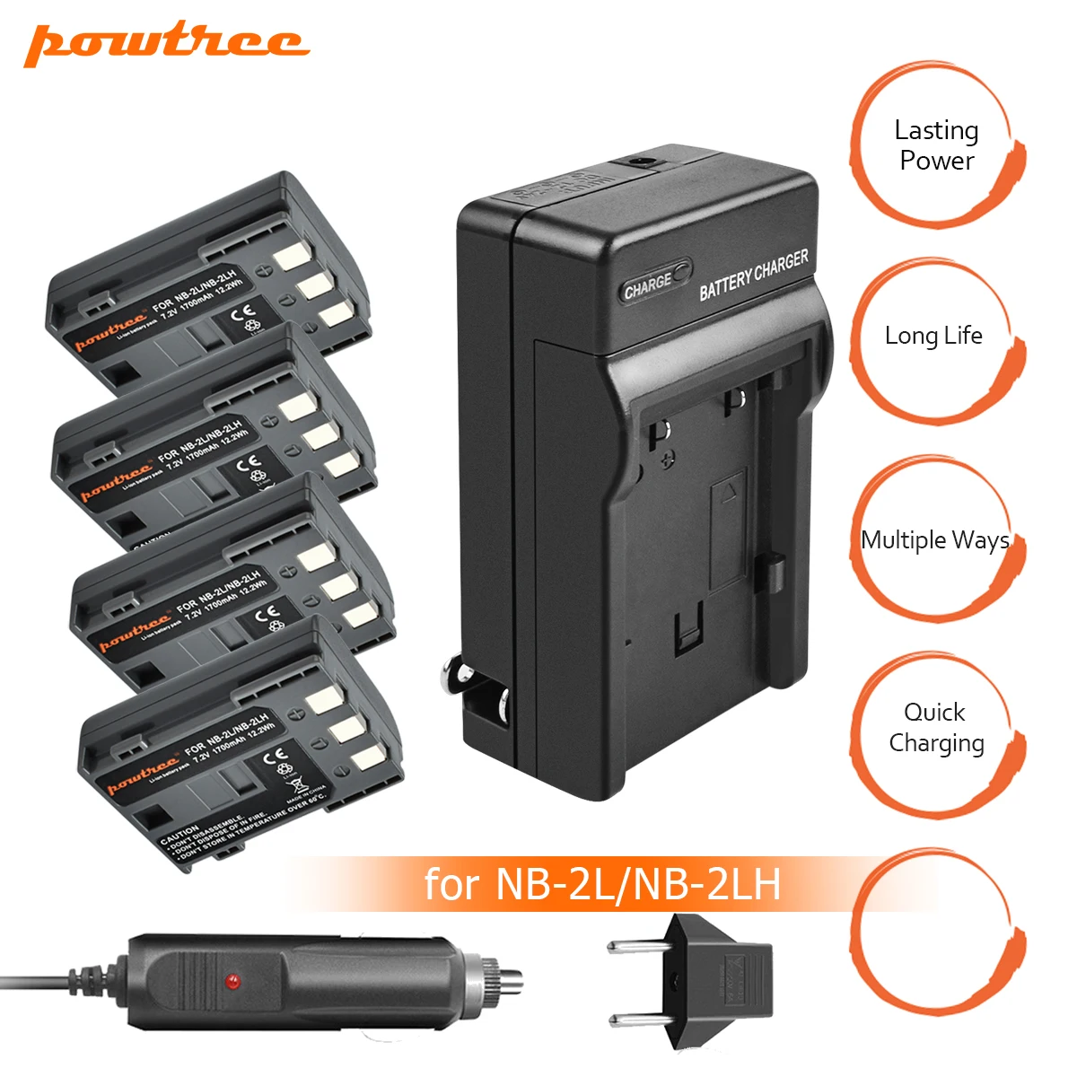4Pcs akku NB-2L NB 2L NB2L NB-2LH 900mAh Rechargeable Li-ion Battery & Charger for CANON camera 350D 400D G7 G9 S30 S40 z1 L25
4Pcs akku NB-2L NB 2L NB2L NB-2LH 900mAh Rechargeable Li-ion Battery & Charger for CANON camera 350D 400D G7 G9 S30 S40 z1 L25