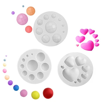 Diamon & Heart & Semicircle Pearl Silicone Mold Fondant Mould Cake Decor Tool , Gumpastes Mold, Sugarcraft ,Kitchen Gadgets
Diamon & Heart & Semicircle Pearl Silicone Mold Fondant Mould Cake Decor Tool , Gumpastes Mold, Sugarcraft ,Kitchen Gadgets