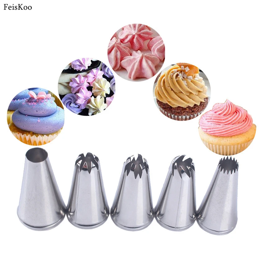 5pcs/Set Icing Piping Nozzle Cake Cream Decoration Head Bakery Pastry Tips Stainless Steel Cake Decorating Tool Pastry Nozzles
5pcs/Set Icing Piping Nozzle Cake Cream Decoration Head Bakery Pastry Tips Stainless Steel Cake Decorating Tool Pastry Nozzles