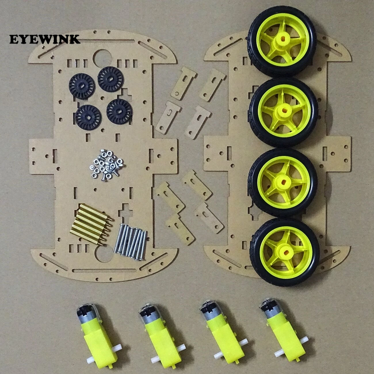 One set Diy Smart Electronics 4WD Robot Smart Car Chassis Kit With Speed Encoder Brand New Wholesale Promotion
One set Diy Smart Electronics 4WD Robot Smart Car Chassis Kit With Speed Encoder Brand New Wholesale Promotion
