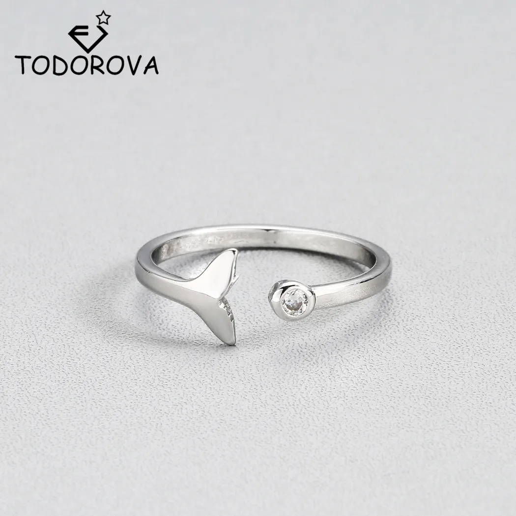 Todorova Female Ring Adjustable Mermaid Tail Crystal Rings for Women Sea Whale Fish Tail Bague Rings Wedding Engagement Jewelry
Todorova Female Ring Adjustable Mermaid Tail Crystal Rings for Women Sea Whale Fish Tail Bague Rings Wedding Engagement Jewelry