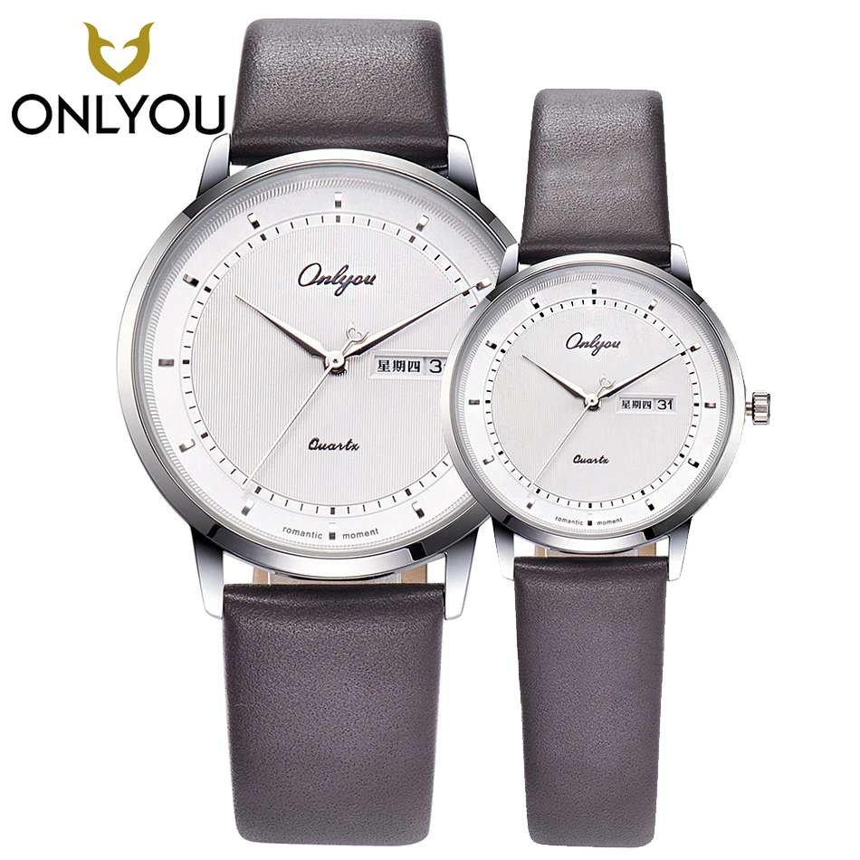 ONLYOU Lovers Watches Luxury Brand Casual Leather Watchband Couple Gift Watch Date Display Quartz Ladies Watches Male Clock
ONLYOU Lovers Watches Luxury Brand Casual Leather Watchband Couple Gift Watch Date Display Quartz Ladies Watches Male Clock