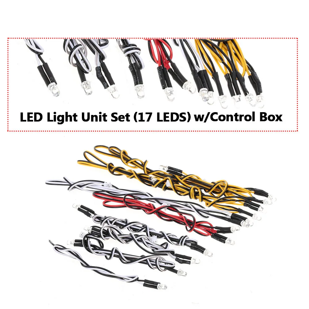Professional Killerbody LED Light Unit Set with Control Box 17Pcs LEDS for KB 1/10 MARAUDER Ⅱ Axial SCX10 Traxxas RC Car
Professional Killerbody LED Light Unit Set with Control Box 17Pcs LEDS for KB 1/10 MARAUDER Ⅱ Axial SCX10 Traxxas RC Car