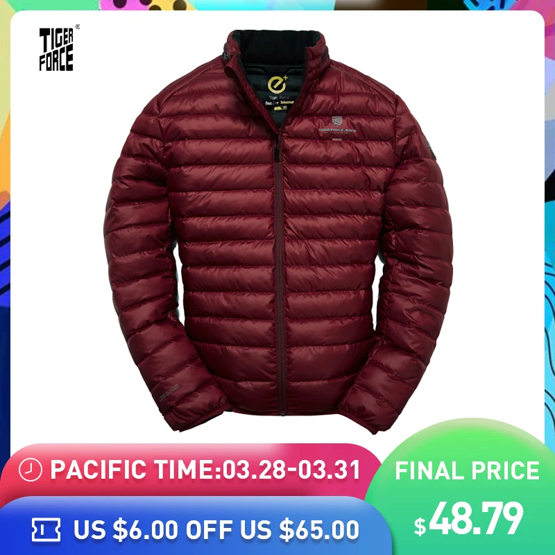 TIGER FORCE Men Jackets Hidden Hood Outerwear Fashion Padded Cotton Coat Ultralight Casual Puffy Coats Man Parka mont erkek
TIGER FORCE Men Jackets Hidden Hood Outerwear Fashion Padded Cotton Coat Ultralight Casual Puffy Coats Man Parka mont erkek