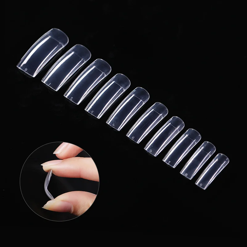 500 Pcs Nail Art Tips Clear Multi-sizes Half Cover U-shape Clear Natural Transparent Acrylic UV Gel Tools
500 Pcs Nail Art Tips Clear Multi-sizes Half Cover U-shape Clear Natural Transparent Acrylic UV Gel Tools
