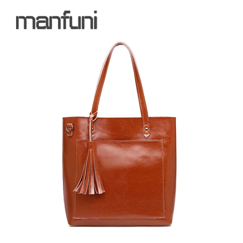 Shoulder Handbags Female Bag Genuine Leather Casual Tote Shopping Bag Tassel Oil Wax Vintage Messenger Shoulder Bags Women's
Shoulder Handbags Female Bag Genuine Leather Casual Tote Shopping Bag Tassel Oil Wax Vintage Messenger Shoulder Bags Women's