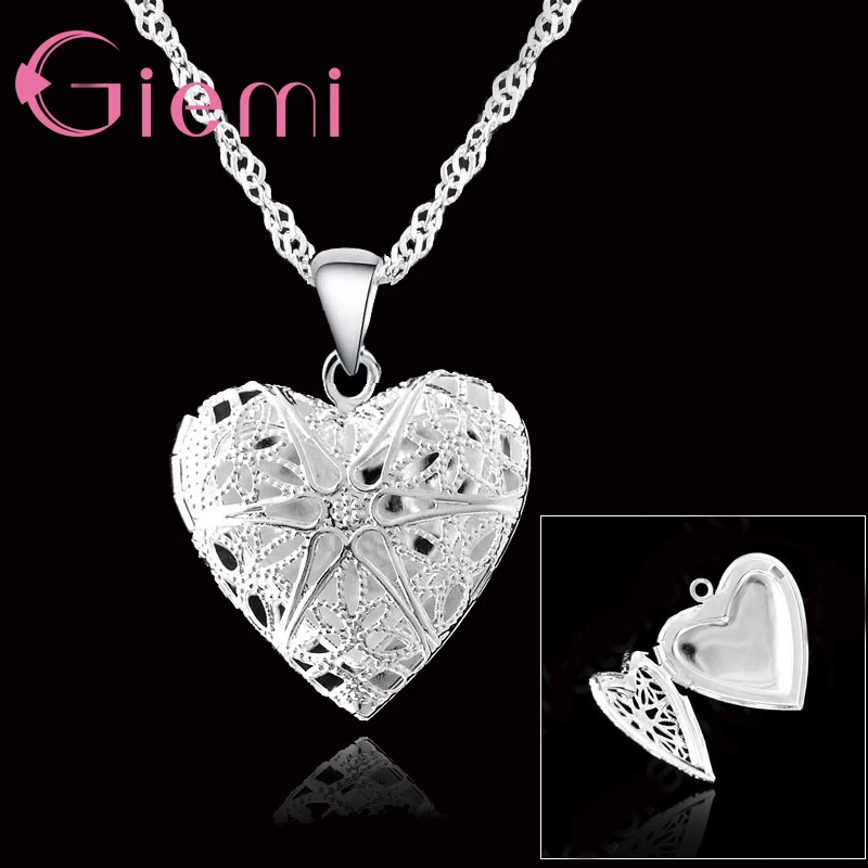 Charming One PC Frame Case Picture 925 Sterling Silver Romantic Lovely Heart Pendant 18 Inches Necklace For Women Ladies
Charming One PC Frame Case Picture 925 Sterling Silver Romantic Lovely Heart Pendant 18 Inches Necklace For Women Ladies