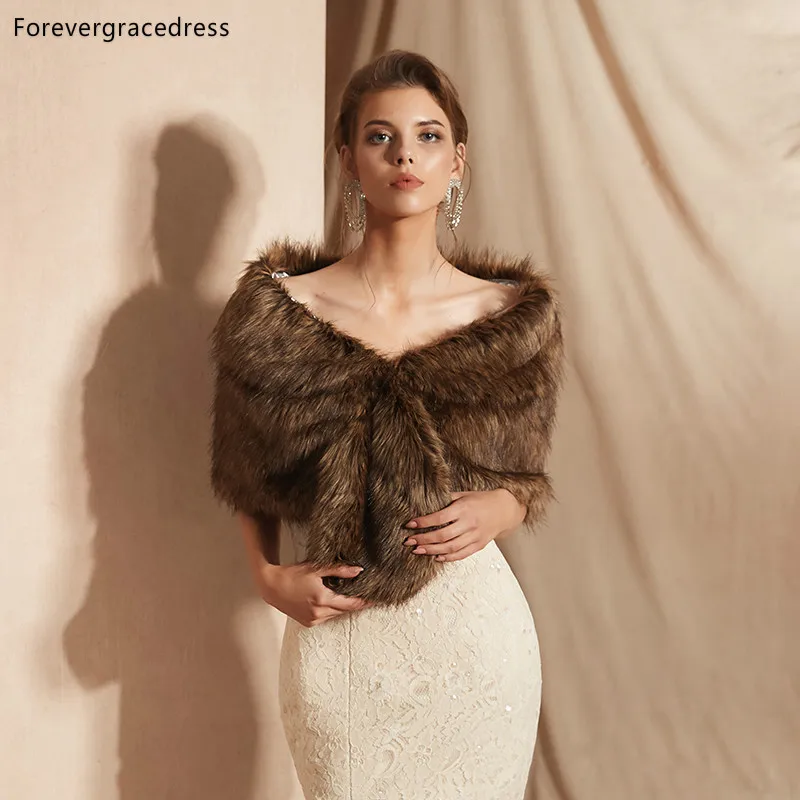 Forevergracedress 2019 Elegant Soft Autumn Winter Faux Fur Bride Wedding Wrap Bolero Jackets Bridal Coats Shawls Scarves PJ304
Forevergracedress 2019 Elegant Soft Autumn Winter Faux Fur Bride Wedding Wrap Bolero Jackets Bridal Coats Shawls Scarves PJ304