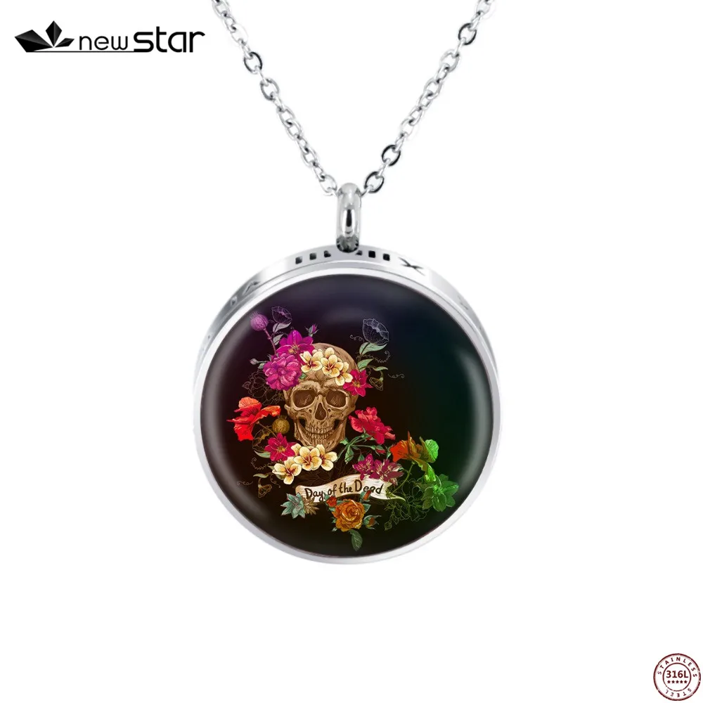 Skull Enamel Craft and Day of the Dead Painting Art Essential Oil Pendant Roman Number Diffuser Locket Aroma Necklace
Skull Enamel Craft and Day of the Dead Painting Art Essential Oil Pendant Roman Number Diffuser Locket Aroma Necklace