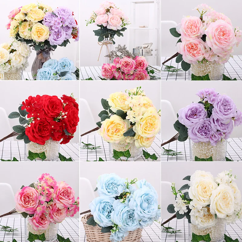Artificial Flowers Simulation Peony Bouquet Party Silk Fake Flower Home Decor Mariage Wedding Supplies
Artificial Flowers Simulation Peony Bouquet Party Silk Fake Flower Home Decor Mariage Wedding Supplies