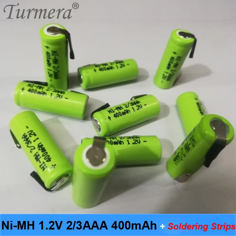 Nimh батарея 2/3 aaa 1 2 в 400 мАч сварочные полосы беспроводная мышь аккумуляторная