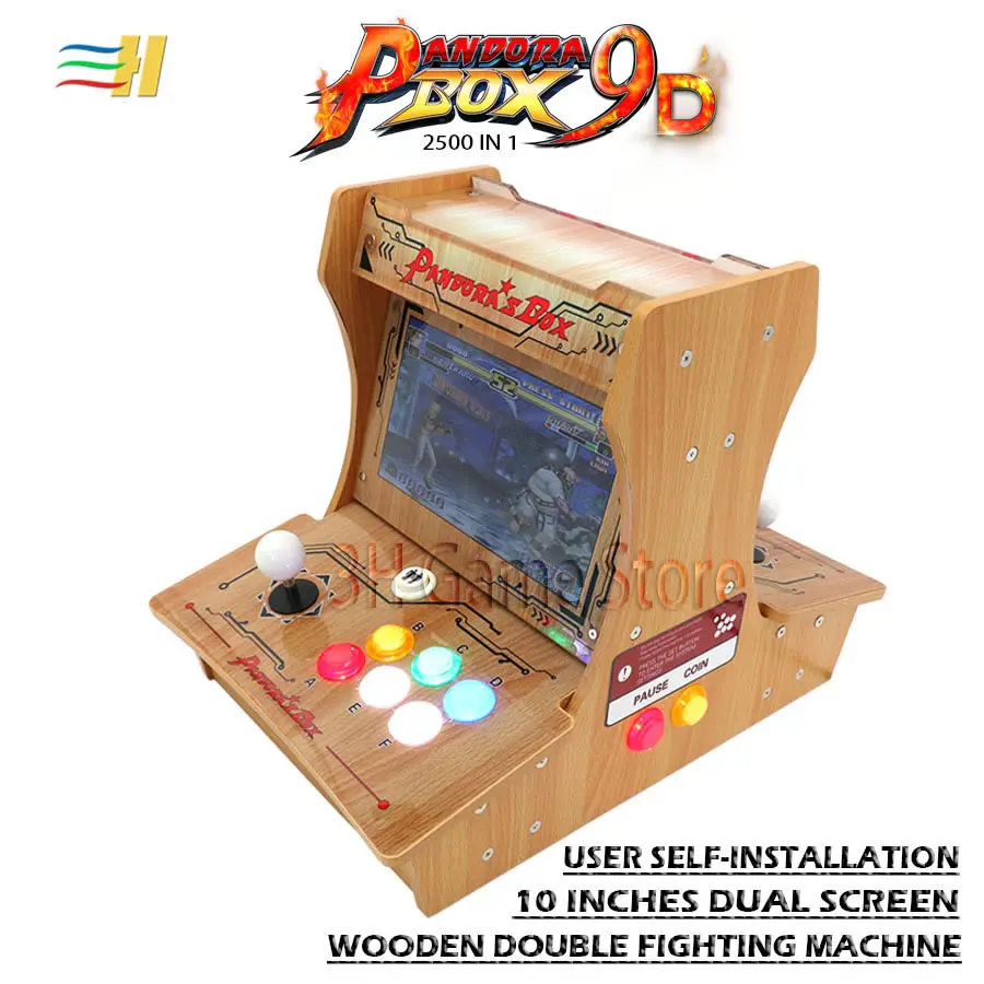 Pandora Box 9D diy User self-installation Wooden mini arcade bartop 2500 in 1 have 3d tekken mortal kombat usb connect gamepad
Pandora Box 9D diy User self-installation Wooden mini arcade bartop 2500 in 1 have 3d tekken mortal kombat usb connect gamepad