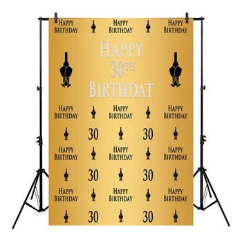 30th Happy Birthday Party Photography Backdrops Golden Theme Background for Photo Studio Support Changing Birthday Age
30th Happy Birthday Party Photography Backdrops Golden Theme Background for Photo Studio Support Changing Birthday Age