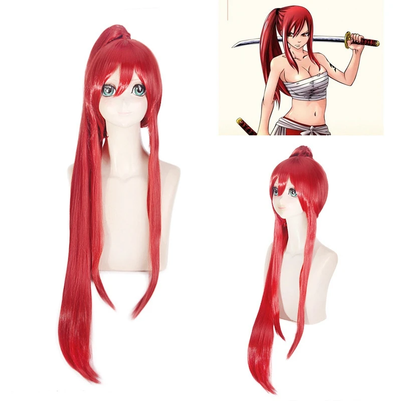 Fairy Tail Erza Scarlet for Women 100cm Long Straight High Quality Heat Resistant Synthetic Hair Wig Anime Cosplay Wig Red
Fairy Tail Erza Scarlet for Women 100cm Long Straight High Quality Heat Resistant Synthetic Hair Wig Anime Cosplay Wig Red