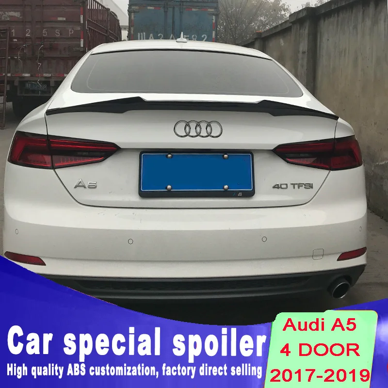 high quality ABS spoiler for Audi A5 4door 4-door spoiler by 2017 2018 2019 rear spoiler DIY color paint balck white
high quality ABS spoiler for Audi A5 4door 4-door spoiler by 2017 2018 2019 rear spoiler DIY color paint balck white