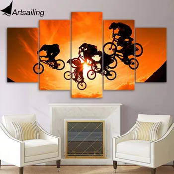 5 piece canvas painting BMX bicycle motocross HD poster and prints canvas painting for living room free shipping XA-1827A
5 piece canvas painting BMX bicycle motocross HD poster and prints canvas painting for living room free shipping XA-1827A