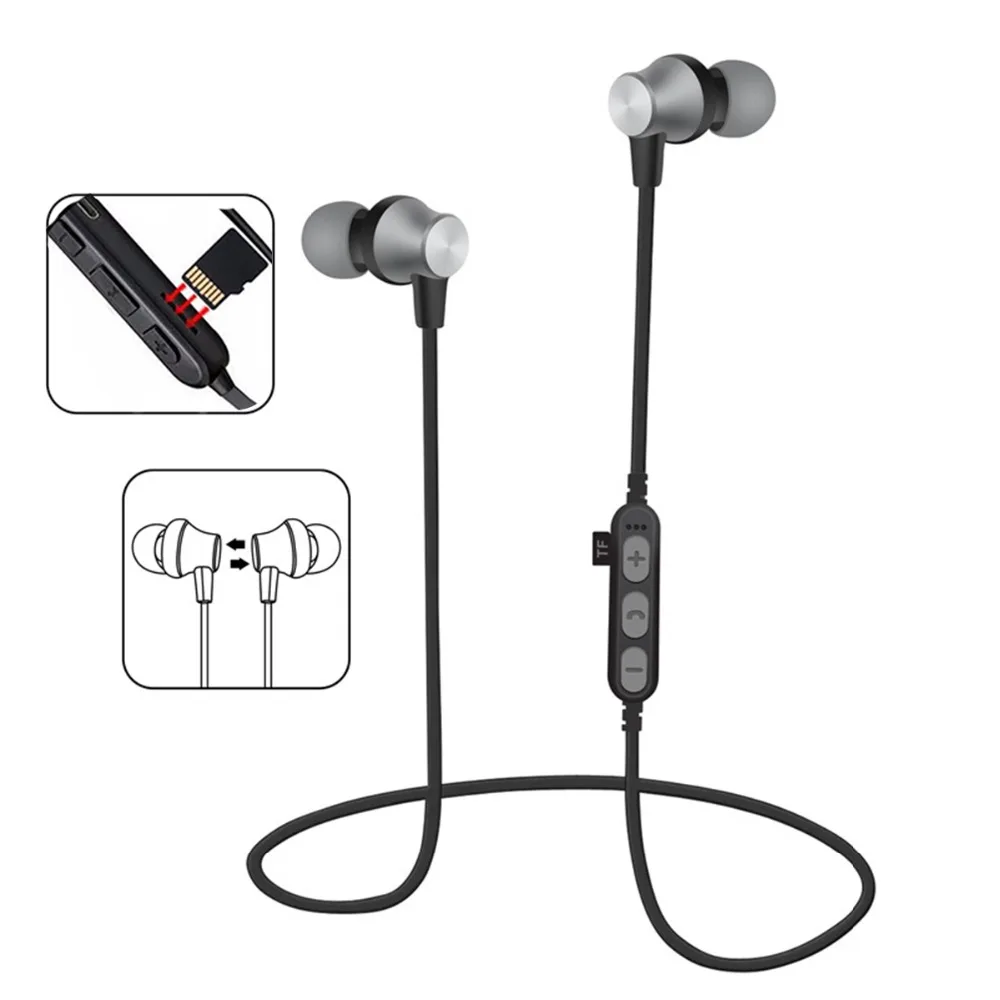 Wireless Bluetooth Earphone MS-T2 Magnetic Running Headset Mic TF MP3 Flash Memory SD Card Headset For iPhone/Xiaomi/Samsung
Wireless Bluetooth Earphone MS-T2 Magnetic Running Headset Mic TF MP3 Flash Memory SD Card Headset For iPhone/Xiaomi/Samsung