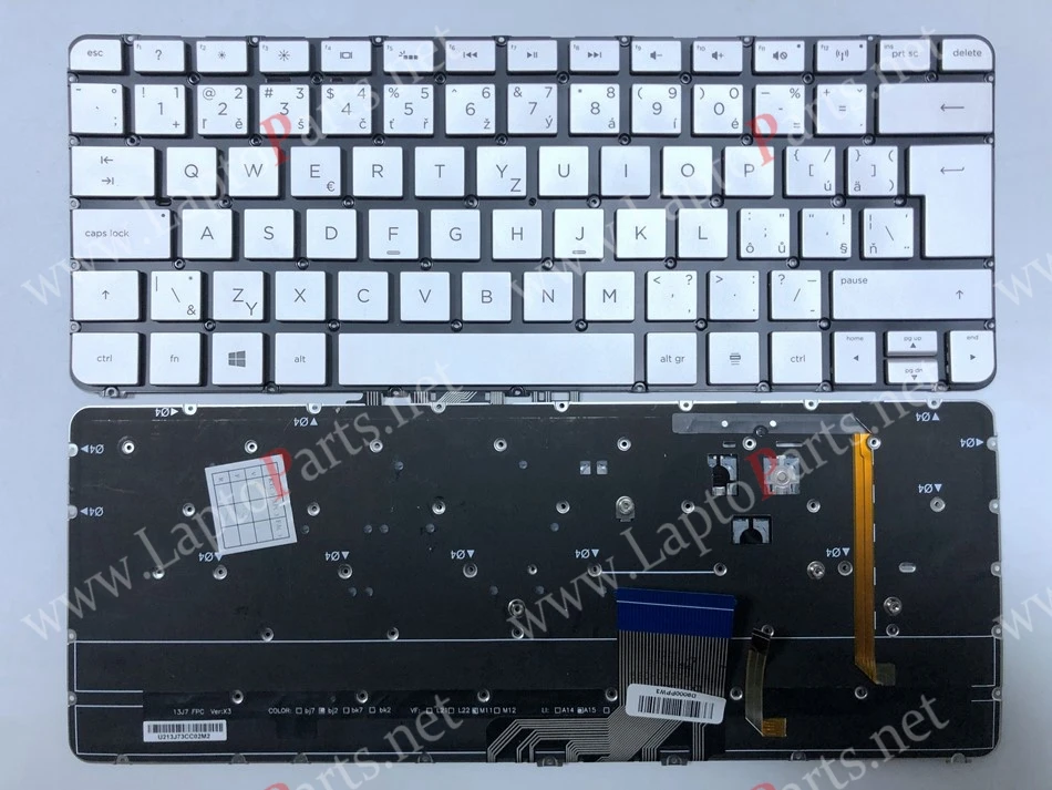 SL Slovak keyboard for HP Spectre XT Pro 13-3000 13-3010DX 13-3018CA 13T-3000 743897-001 MP-13J73C0J886 Silver SL layout Backlit
SL Slovak keyboard for HP Spectre XT Pro 13-3000 13-3010DX 13-3018CA 13T-3000 743897-001 MP-13J73C0J886 Silver SL layout Backlit