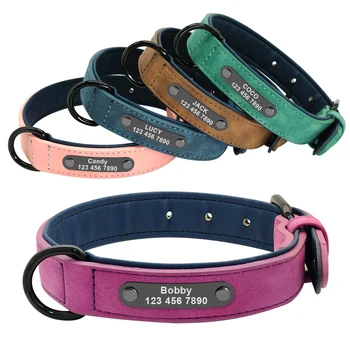 Dog Collar Leather Customized Personalized Dogs Tag Collars Padded Pet Collar for Small Medium Large Dogs Pitbull Buldog K9
Dog Collar Leather Customized Personalized Dogs Tag Collars Padded Pet Collar for Small Medium Large Dogs Pitbull Buldog K9