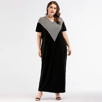 Abaya Dress Arabic Moroccan Kaftan Muslim Girls Abaya Stripe Dress Middle East Loose Robe Large Size Women's Dress 195205-1
Abaya Dress Arabic Moroccan Kaftan Muslim Girls Abaya Stripe Dress Middle East Loose Robe Large Size Women's Dress 195205-1