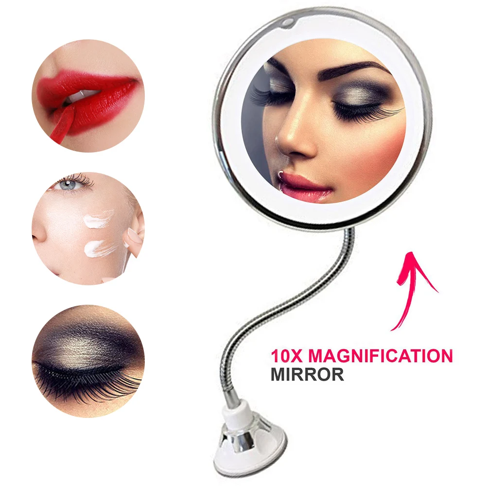 10x Magnifying LED Mirror 360 Rotation Flexible Gooseneck Lighted Bathroom Makeup Shaving Mirror Adjustable Bendable Gooseneck
10x Magnifying LED Mirror 360 Rotation Flexible Gooseneck Lighted Bathroom Makeup Shaving Mirror Adjustable Bendable Gooseneck