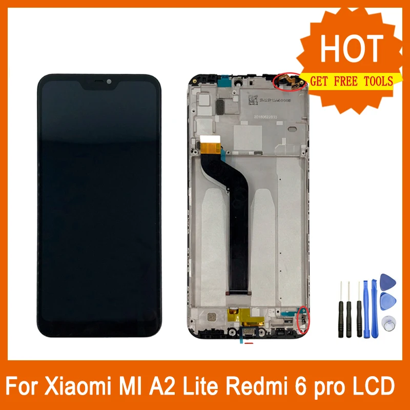 For Xiaomi Mi A2 Lite LCD Display 5.84" Original Touch Panel Screen Digitizer 10 Touch For Redmi Mi6 6 pro LCD Display
For Xiaomi Mi A2 Lite LCD Display 5.84" Original Touch Panel Screen Digitizer 10 Touch For Redmi Mi6 6 pro LCD Display