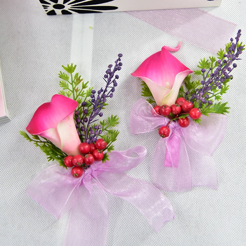Handmade Wedding Supplies PU Calla Lily Flower Groom Boutonniere Bride Bridesmaid Hand Wrist Flower Artificial Flower Corsage
Handmade Wedding Supplies PU Calla Lily Flower Groom Boutonniere Bride Bridesmaid Hand Wrist Flower Artificial Flower Corsage