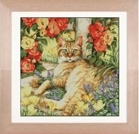 FREE Shipping Top Quality popular counted cross stitch garden cat, flower cat kitten kitty cross stitch kit
FREE Shipping Top Quality popular counted cross stitch garden cat, flower cat kitten kitty cross stitch kit
