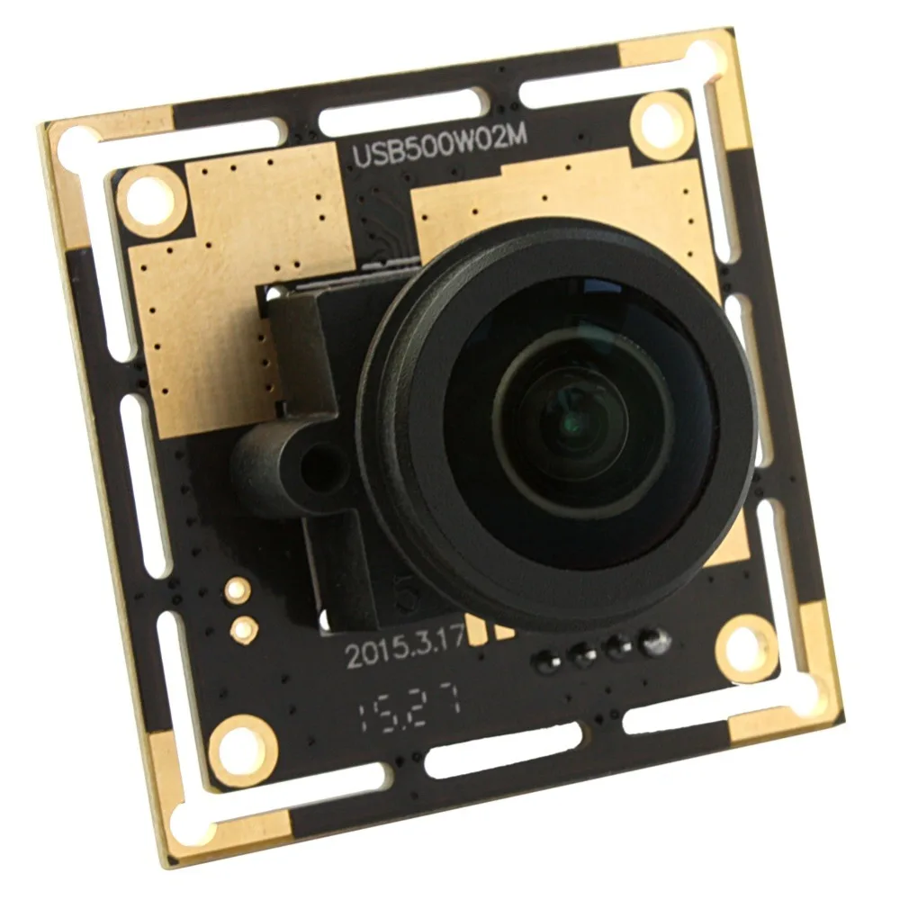 

ELP 5Megapixel Cmos ov5640 Wide Angle Webcam Web Camera Module USB Fisheye Camera 5MP with 1/2 inch1.56mm 180degree fisheye lens