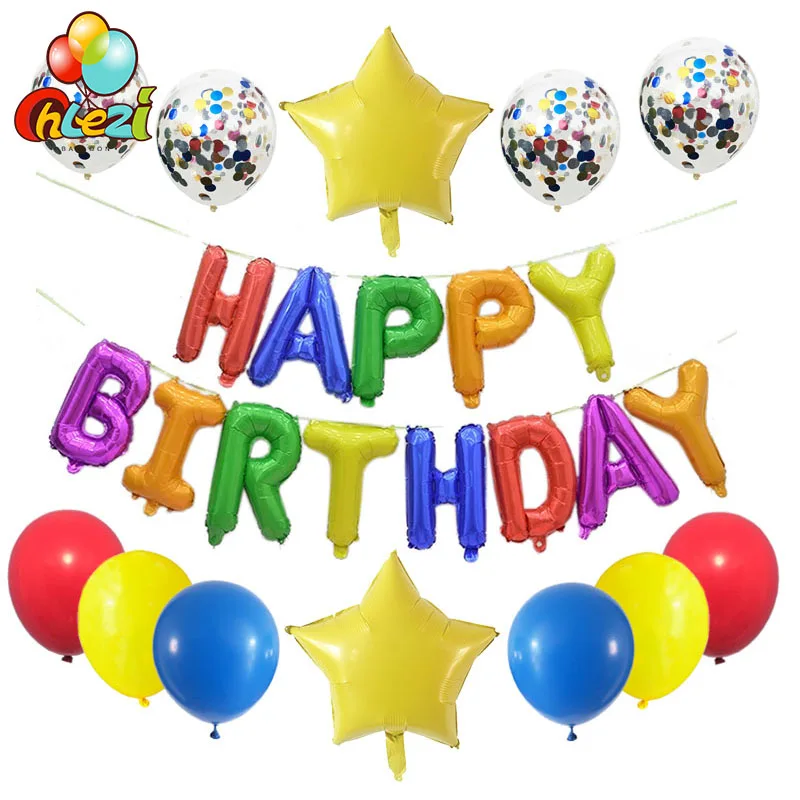 HAPPY BIRTHDAY Letter Ballons Party Decoration 16 inch Alphabet Air Foil Balloon Kids toy Globos Baby Shower Event Supplies
HAPPY BIRTHDAY Letter Ballons Party Decoration 16 inch Alphabet Air Foil Balloon Kids toy Globos Baby Shower Event Supplies