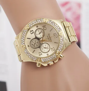 New Brand Luxury Watch Gold Geneva ladies Quartz Watches Stainless Steel Dress Women Watch Casual wristwatches relogio feminino
New Brand Luxury Watch Gold Geneva ladies Quartz Watches Stainless Steel Dress Women Watch Casual wristwatches relogio feminino