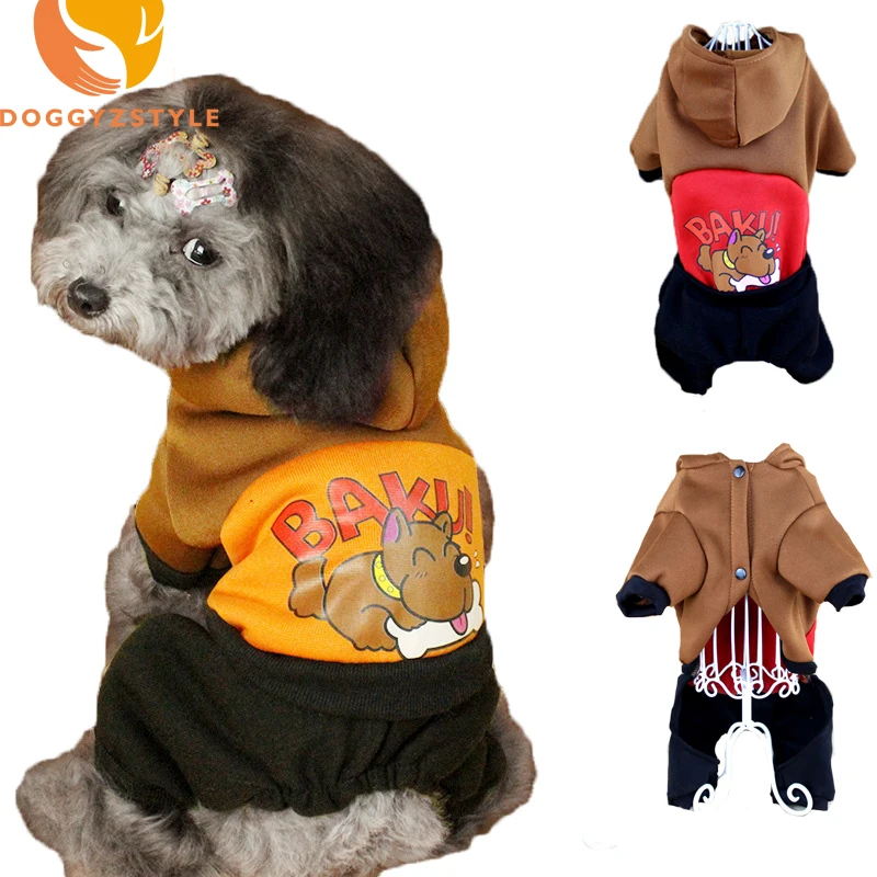 Cartoon Winter Puppy Dog Jumpsuits Clothes Warm four-legs Coat For Small Dogs Chihuahua Casual Sweatshirt Cat Jacket DOGGYZSTYLE
Cartoon Winter Puppy Dog Jumpsuits Clothes Warm four-legs Coat For Small Dogs Chihuahua Casual Sweatshirt Cat Jacket DOGGYZSTYLE