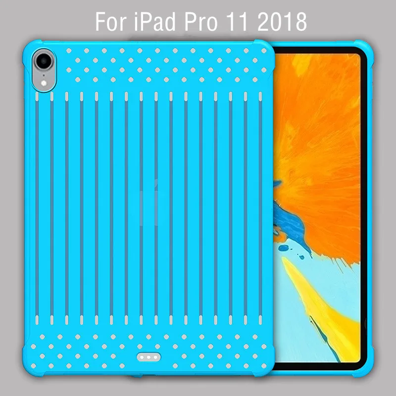 Silicon Case For iPad Pro 11 2018 Release Openwork Stripes Radiating Soft TPU+Plastic Back Cover For New iPad Pro 11 inch+Stylus
Silicon Case For iPad Pro 11 2018 Release Openwork Stripes Radiating Soft TPU+Plastic Back Cover For New iPad Pro 11 inch+Stylus