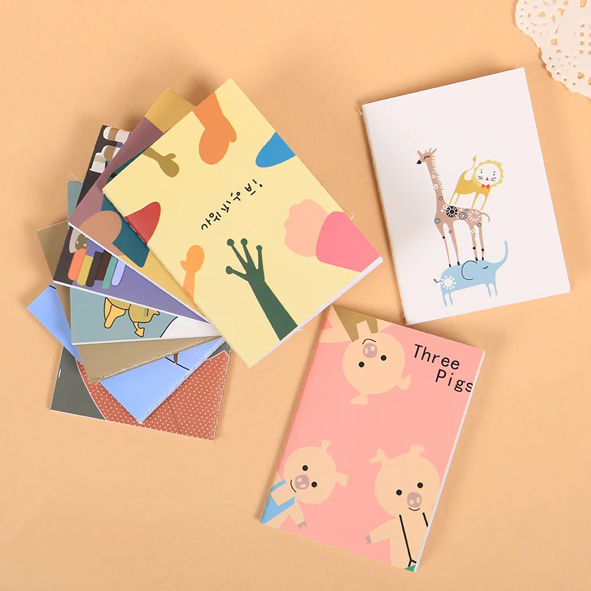 Image 3 PCS Cute Mini 9 Types Notebook Agenda Day Planner Note Record Stationery Office School Supplies