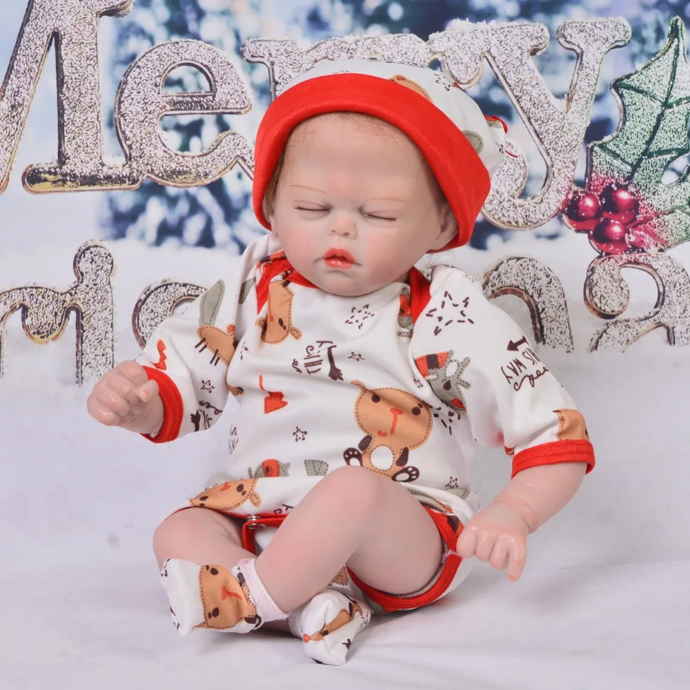 2018 New Silicone Reborn Babies Girl 43 cm Kids playmates Real Like Sleeping Stuffed PP Cotton Reborn Dolls Babies Fashion Gifts
2018 New Silicone Reborn Babies Girl 43 cm Kids playmates Real Like Sleeping Stuffed PP Cotton Reborn Dolls Babies Fashion Gifts