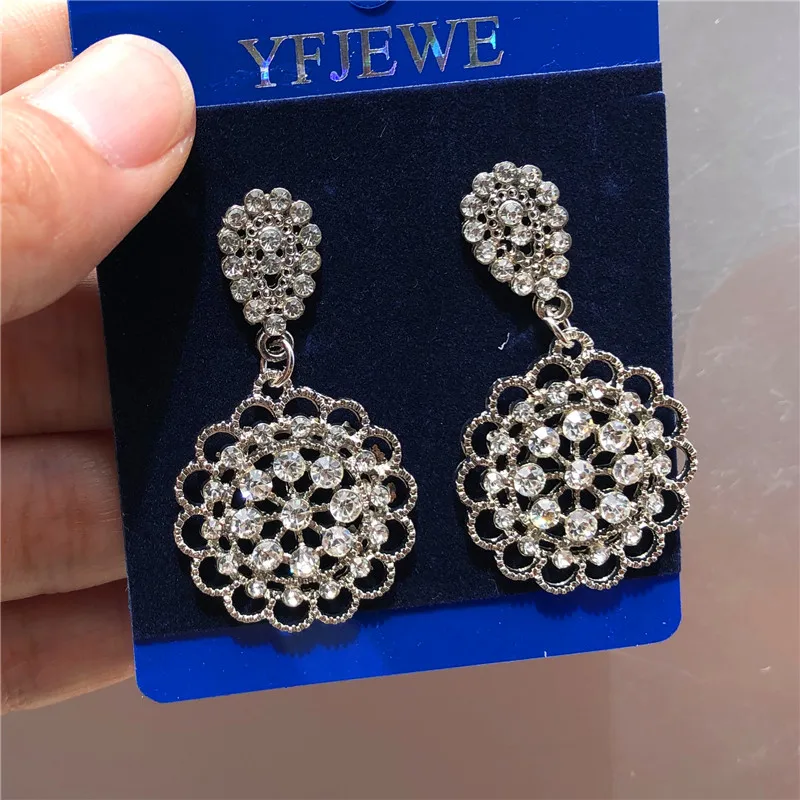 Luxury Female Crystal Rhinestone Earrings Double Silver Gold Drop Earrings Boho Dangle Wedding Earrings For Women
Luxury Female Crystal Rhinestone Earrings Double Silver Gold Drop Earrings Boho Dangle Wedding Earrings For Women