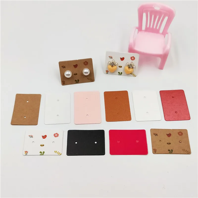 Earring Cards Mini Size Kraft Paper Square Ear Stud Eardrop Paper Card Earrings Holder Jewelry Display Jewellery Pack 100Pcs/Lot
Earring Cards Mini Size Kraft Paper Square Ear Stud Eardrop Paper Card Earrings Holder Jewelry Display Jewellery Pack 100Pcs/Lot