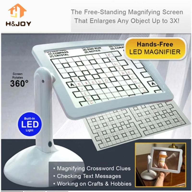 LED Screen Page Magnifier Brighter Reading Viewer Screen Loupe Hands-Free LED Magnifier Give parents gifts
LED Screen Page Magnifier Brighter Reading Viewer Screen Loupe Hands-Free LED Magnifier Give parents gifts