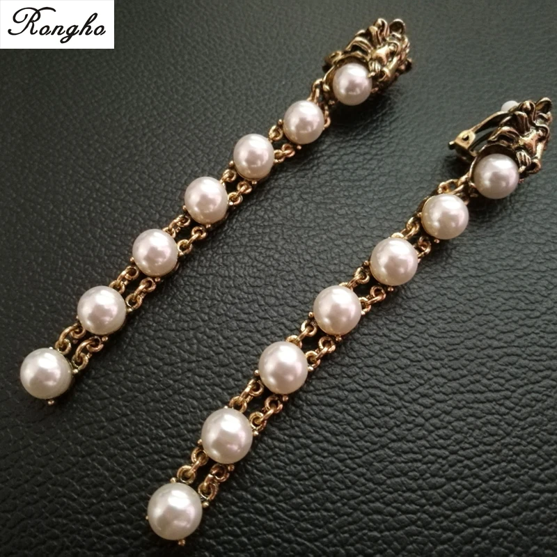 New Baroque Vintage Metal lion Head Clip earrings for women Fashion jewelry 2017 Pearl earrings pendant Bridal Brincos Ear clip
New Baroque Vintage Metal lion Head Clip earrings for women Fashion jewelry 2017 Pearl earrings pendant Bridal Brincos Ear clip
