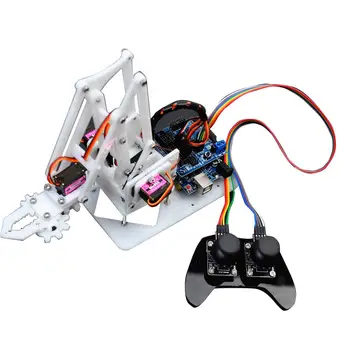 DIY Assembled 4-DOF Mechanical Robot Arm with PS2 Remote Control Robot for Arduino Science Learning Educational Equipment
DIY Assembled 4-DOF Mechanical Robot Arm with PS2 Remote Control Robot for Arduino Science Learning Educational Equipment