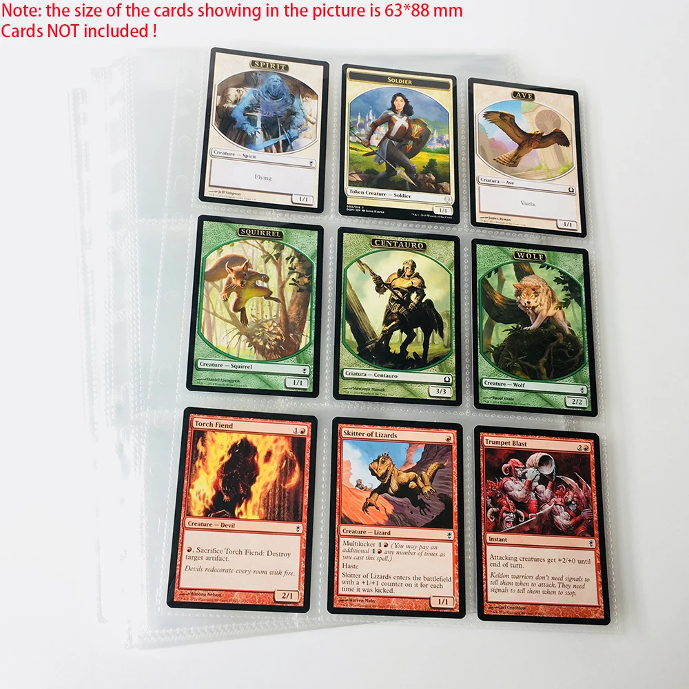 100 Pages Choice, 9-Pocket Clear Series Card Page Protector for Standard Size Cards
100 Pages Choice, 9-Pocket Clear Series Card Page Protector for Standard Size Cards