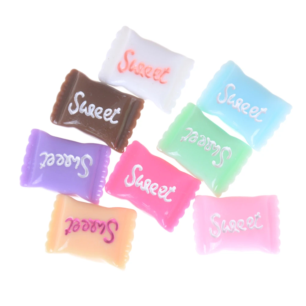 10Pcs/set Cute DIY Sweet Candies Doll House Decoration Supply Dollhouse Accessories Miniature Food Models | Игрушки и хобби