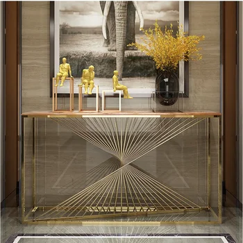 150cm Length Console Table with Stainless Steel Frame in Gilded Body / Marble Tabletop
150cm Length Console Table with Stainless Steel Frame in Gilded Body / Marble Tabletop