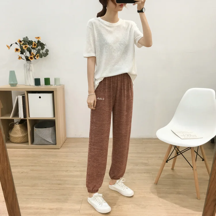 New 2019 summer women sweet girl soft quick dry Casual Harem Pants Candy Color Harajuku Trousers Female Ankle-length loose Pants
New 2019 summer women sweet girl soft quick dry Casual Harem Pants Candy Color Harajuku Trousers Female Ankle-length loose Pants