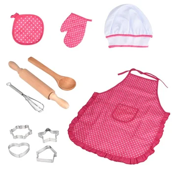 MrY 11pcs Kitchen Costume Role Play Kits Apron Hat Funny Toy Cooking and Baking kitchen Set for Children Kids Pretend Play Toy
MrY 11pcs Kitchen Costume Role Play Kits Apron Hat Funny Toy Cooking and Baking kitchen Set for Children Kids Pretend Play Toy