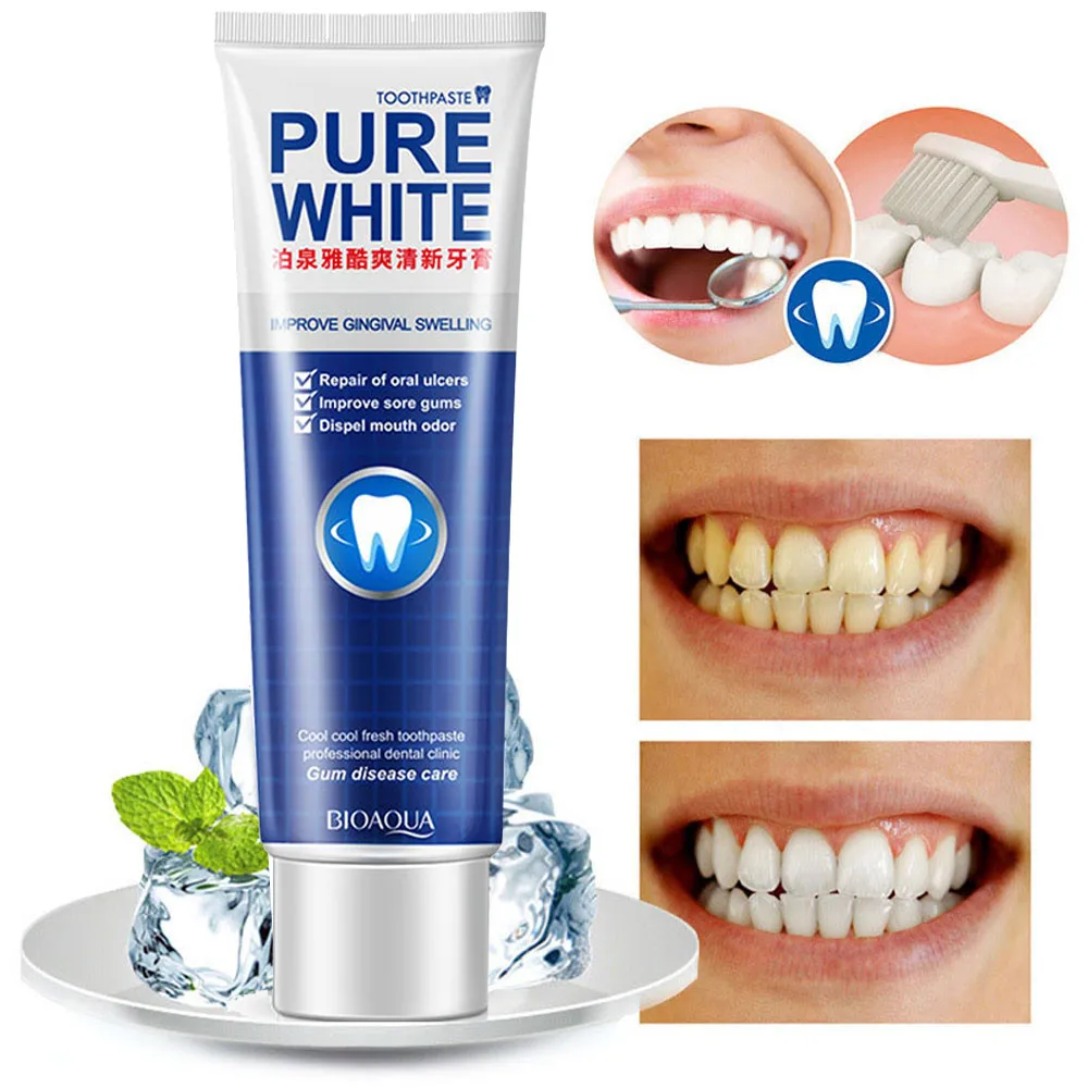 

120g Adult Whitening Toothpaste Ecologic Fresh Clean Mint Gums Disease Care Natural Remove Dental Stains Oral Hygiene